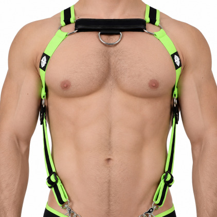 Harnais Body After Dark Vert Fluo Breedwell