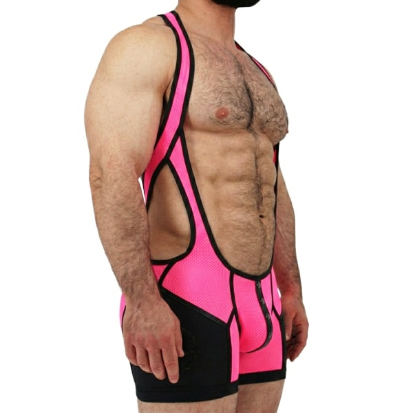 Breedwell After Dark Singlet - Neon Pink
