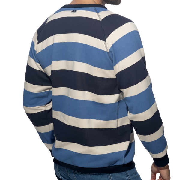 Addicted Retro Stripes Sweatshirt - Blue