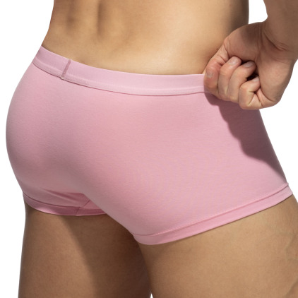 Lot de 3 Boxers Courts AD Essential Gris Chiné - Rose - Bleu Ciel Addicted