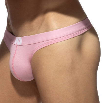 Lot de 3 Strings AD Essential Gris Chiné - Rose - Bleu Ciel Addicted
