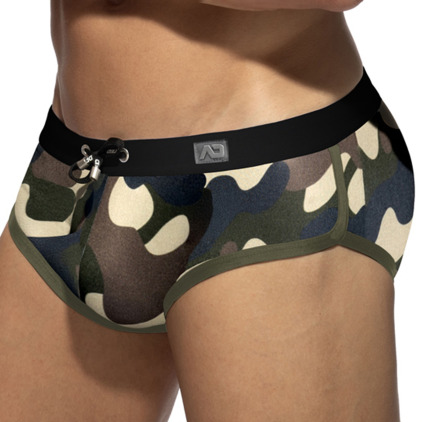 Slip de Bain Uni Camouflage Addicted