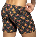 ES Collection Peacock Swim Shorts - Black