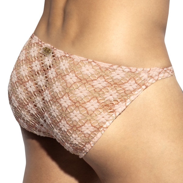 ES Collection Metallic Bloom Bikini Briefs - Pink
