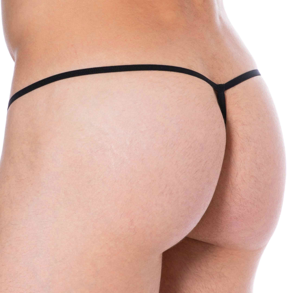 SKU Cotton Mini G-String - Black