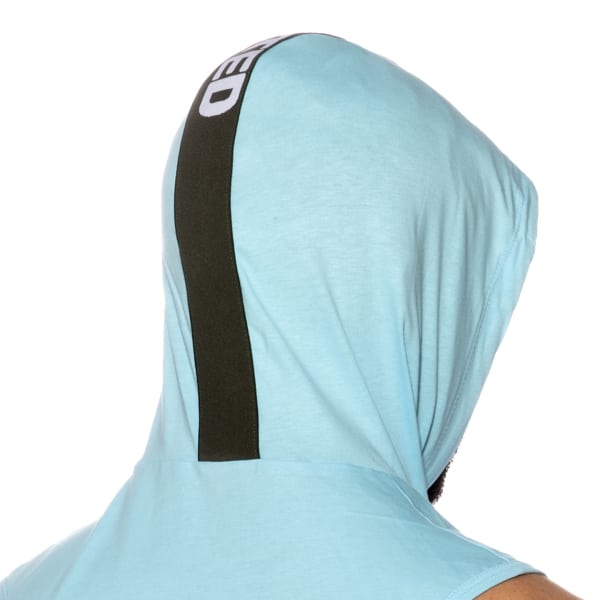 Addicted Logo Band Cotton Hoody - Sky Blue