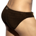 ES Collection Terrycloth Swim Briefs - Brown