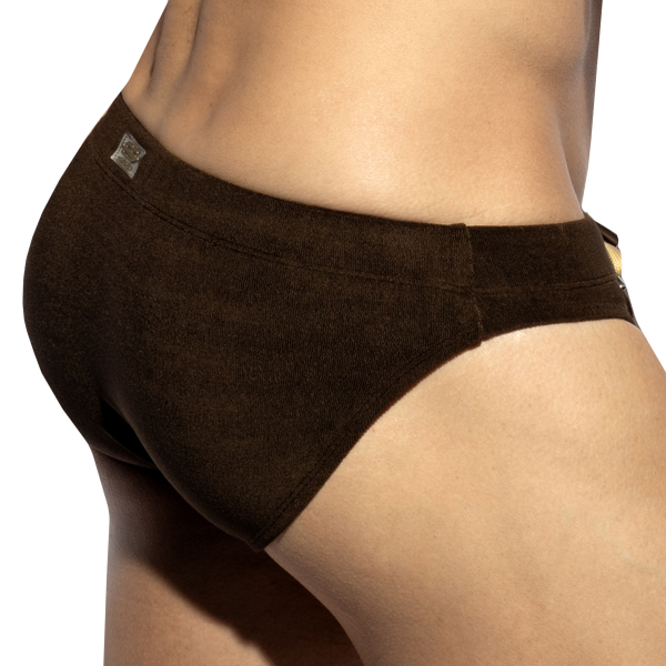 Slip de Bain Eponge Marron ES Collection