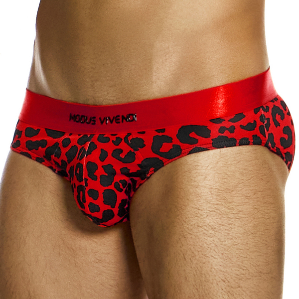Slip Classique Léopard Rouge Modus Vivendi