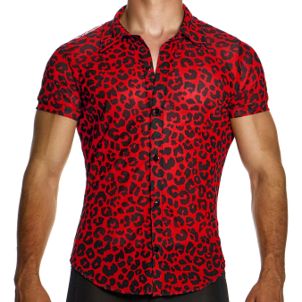 Chemisette Léopard Rouge Modus Vivendi