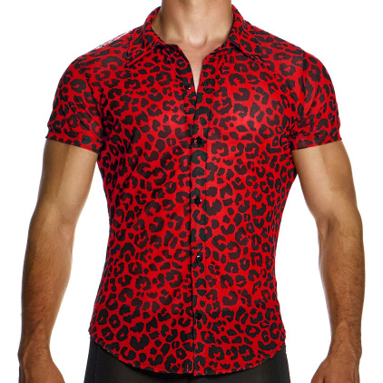 Chemisette Léopard Rouge Modus Vivendi