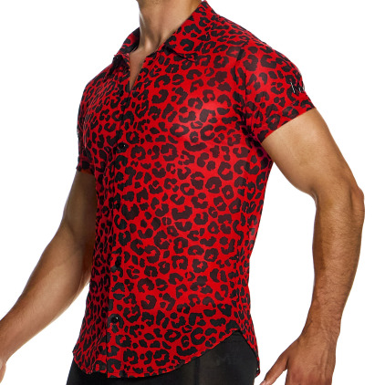 Chemisette Léopard Rouge Modus Vivendi