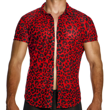 Chemisette Léopard Rouge Modus Vivendi