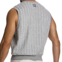 Pull Sans Manche Cable Knit Gris Modus Vivendi