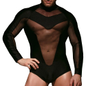 Omohonia Zeus Long-Sleeve Bodysuit - Black