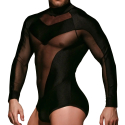 Omohonia Zeus Long-Sleeve Bodysuit - Black