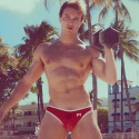 Pump! Bay V-Cheeky Swim Briefs - Red