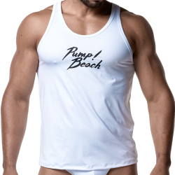 Pump! Miami Tank Top - White