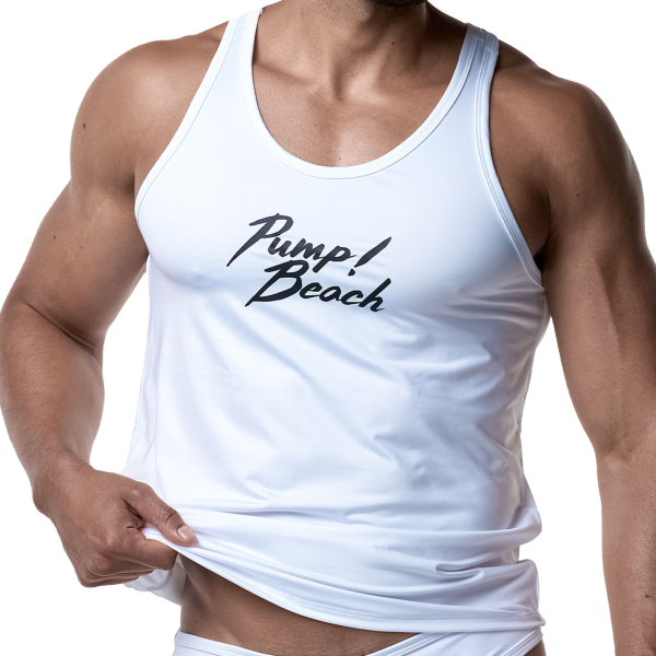 Pump! Miami Tank Top - White
