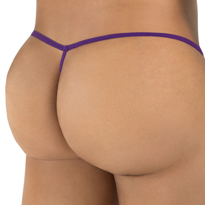 CandyMan Sliding Mesh G-String - Purple
