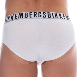 Lot de 3 Slips Essential Coton Blanc - Marine - Noir Bikkembergs