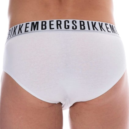 Bikkembergs 3-Pack Essential Cotton Briefs - White - Navy - Black