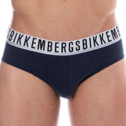 Bikkembergs 3-Pack Essential Cotton Briefs - White - Navy - Black