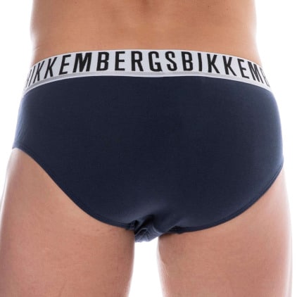 Bikkembergs 3-Pack Essential Cotton Briefs - White - Navy - Black