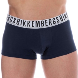 Bikkembergs 3-Pack Essential Cotton Trunks - White - Navy - Black