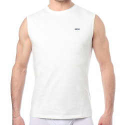 SKU Cotton Tank Top - White