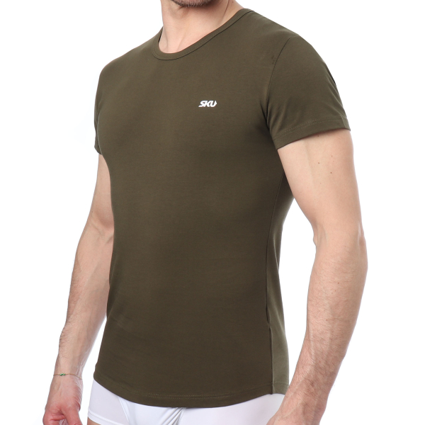 SKU Cotton T-Shirt - Khaki