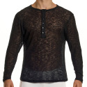 T-Shirt Henley Curly Noir Modus Vivendi