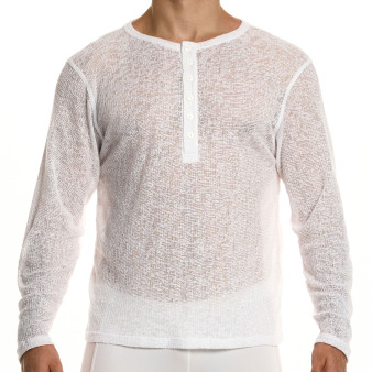 T-Shirt Henley Curly Blanc Modus Vivendi
