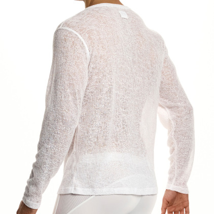 T-Shirt Henley Curly Blanc Modus Vivendi