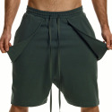 Modus Vivendi Pique Cotton Bermuda Shorts - Khaki