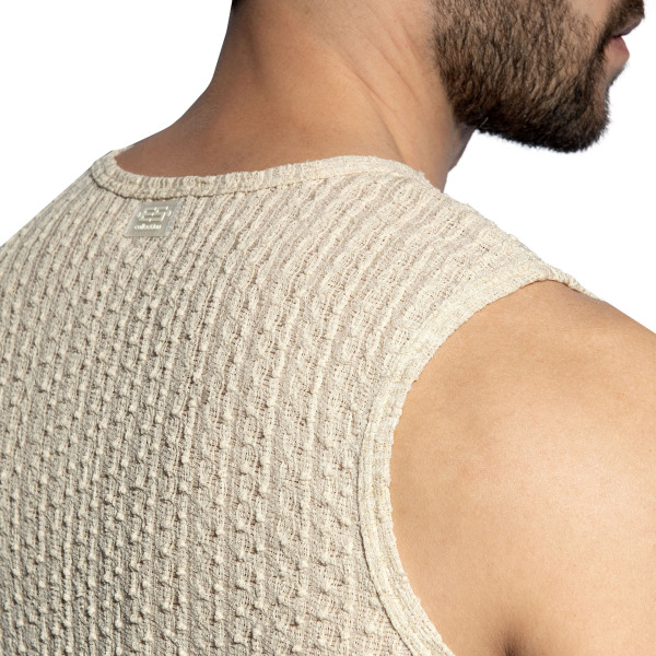 ES Collection Bobbles Tank Top - Beige