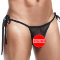 Sexy Boy Mesh Bikini Briefs - Black