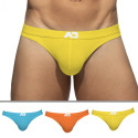 Addicted 3-Pack Essential AD Thongs - Yellow - Orange - Turquoise