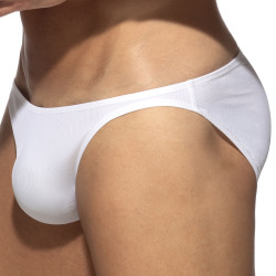 Addicted Snow White Rib Bikini Briefs