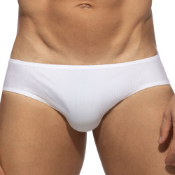 Addicted Snow White Rib Briefs