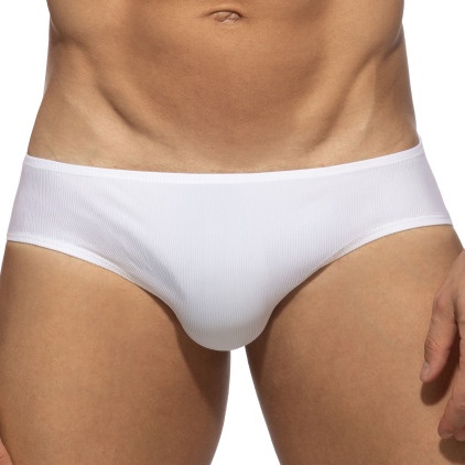 Addicted Snow White Rib Briefs