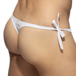 Addicted Multi-Cord Swim Thong - White