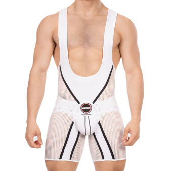 Barcode Krish Chaps Singlet - White - Black