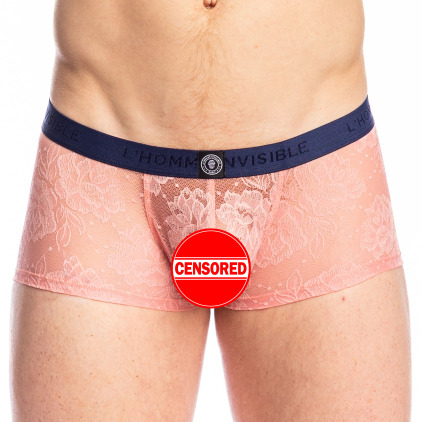 L'Homme invisible Erevan Hipster Push-Up Trunks - Pink