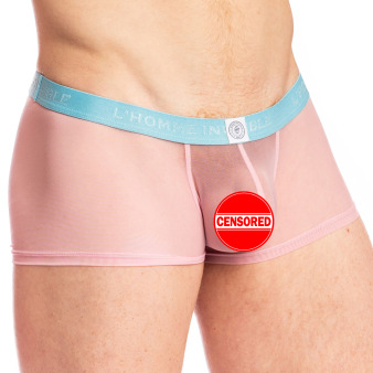 L'Homme invisible Kyoto Hipster Push-Up Trunks - Pink