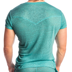 T-Shirt Col V Nieuport Menthe L'Homme Invisible