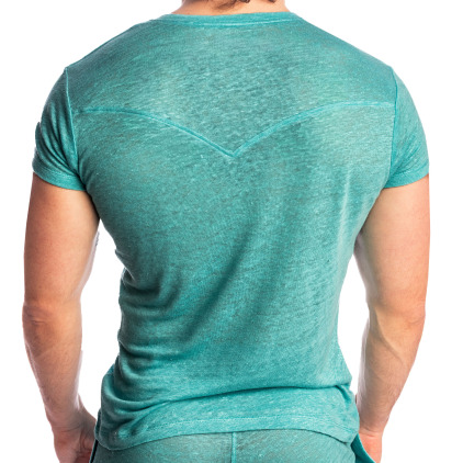 L'Homme invisible Nieuport V-Neck T-Shirt - Mint