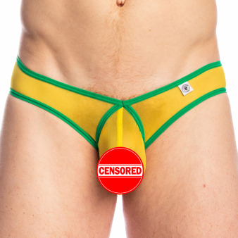 L'Homme invisible Copacabana Invisible V Briefs - Yellow