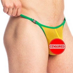 L'Homme invisible Copacabana Striptease Thong - Yellow