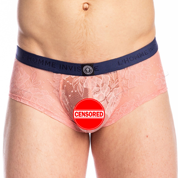 L'Homme invisible Erevan Bresilian Push-Up Trunks - Pink